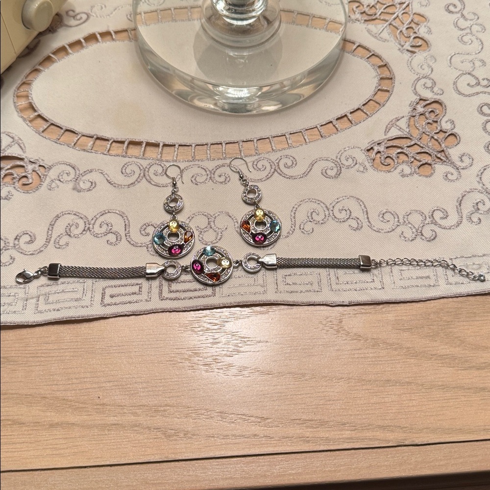 Colorful Crystal Drop Earrings